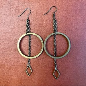 Antique Gold Dangle Earrings